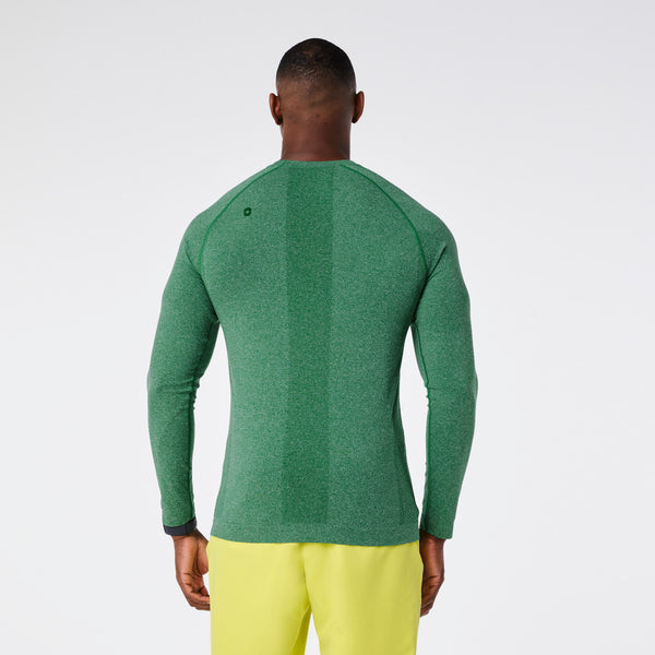 men's Match Point Green Makato Seamless - Longsleeve Underscrub