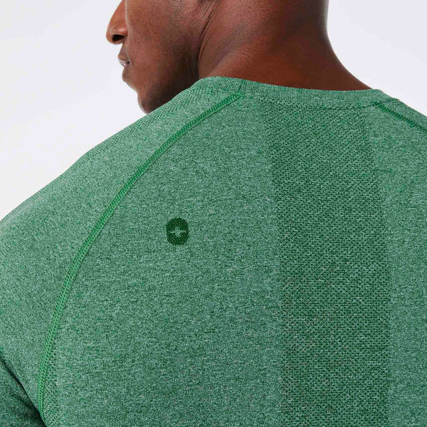 men's Match Point Green Makato Seamless - Longsleeve Underscrub