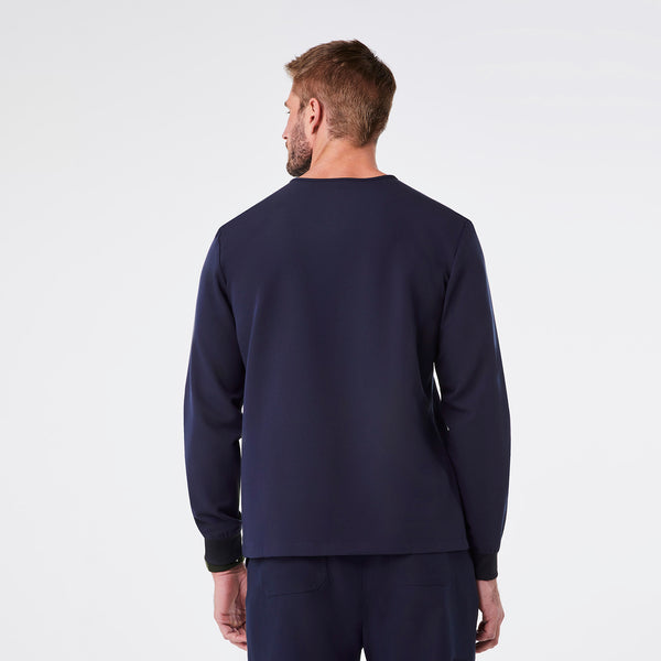 men's Navy Leon Longsleeve - Scrub Top™