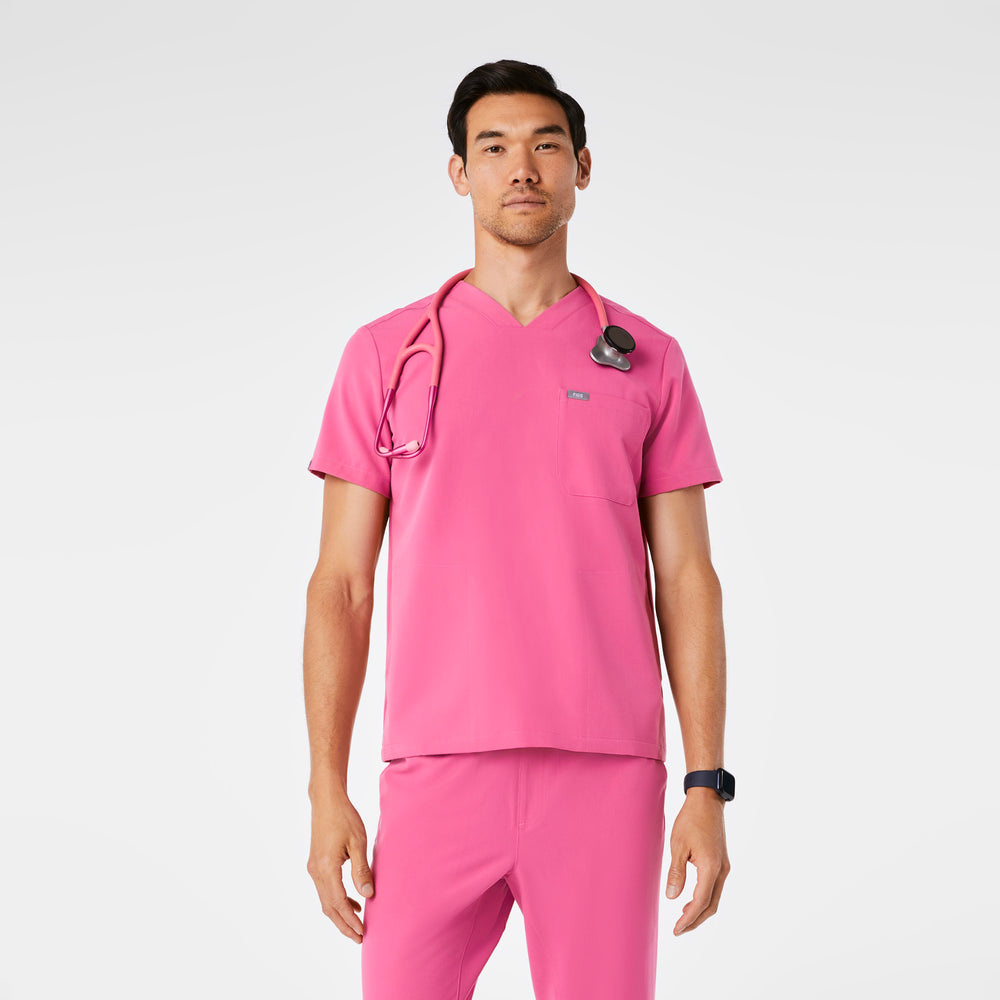 men's F'ing Pink Chisec - Three-Pocket Scrub Top™