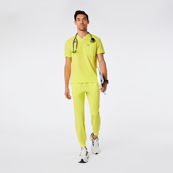 men's Serving Lime Leon - Three-Pocket Scrub Top™