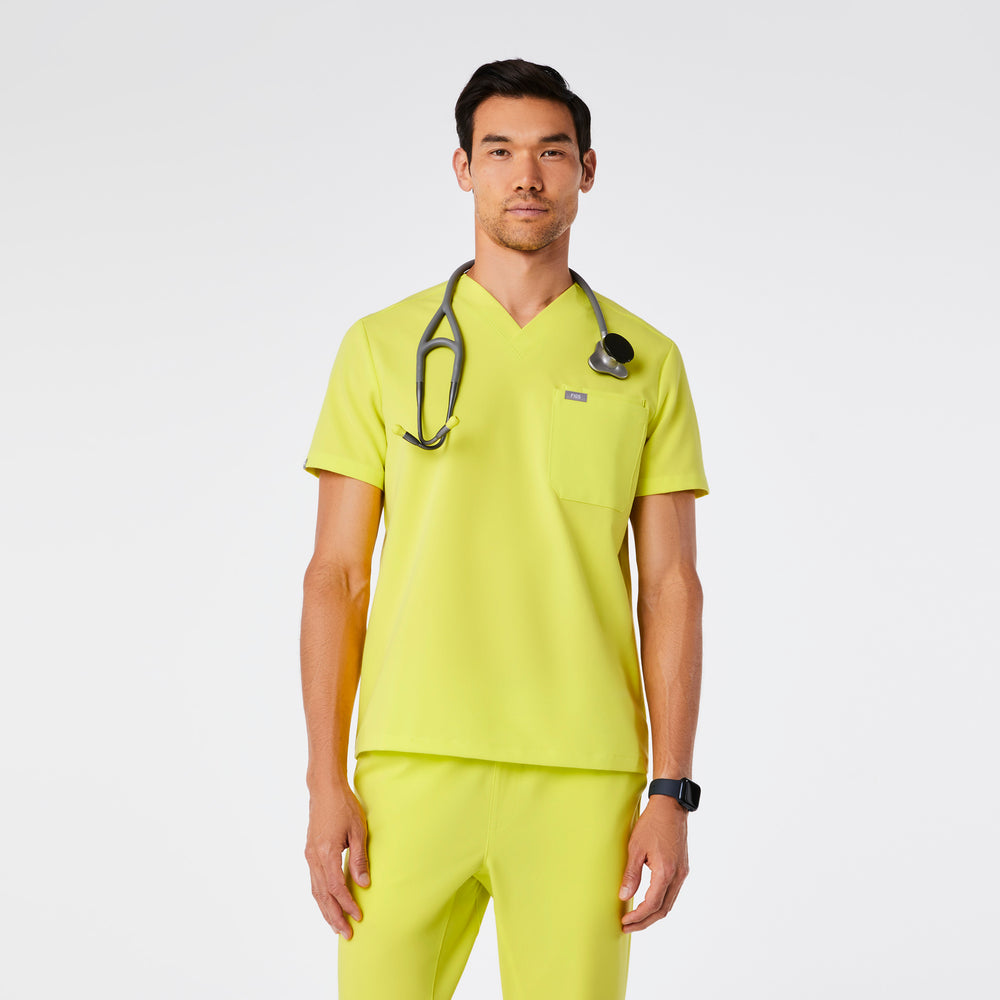 men's Serving Lime Leon - Three-Pocket Scrub Top™