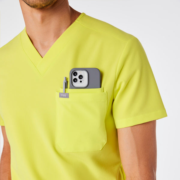 men's Serving Lime Leon - Three-Pocket Scrub Top™