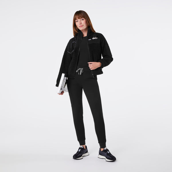 women's Black On-Shift High Pile - Fleece Jacket™