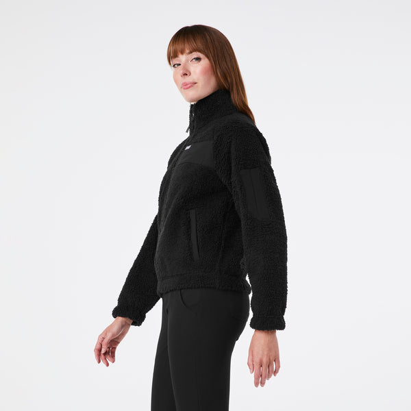 women's Black On-Shift High Pile - Fleece Jacket™