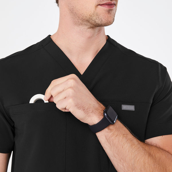 men's Black Indestructible V-Neck - Scrub Top