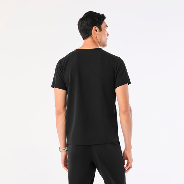 Men's Black Leon™ - Three-Pocket Scrub Top