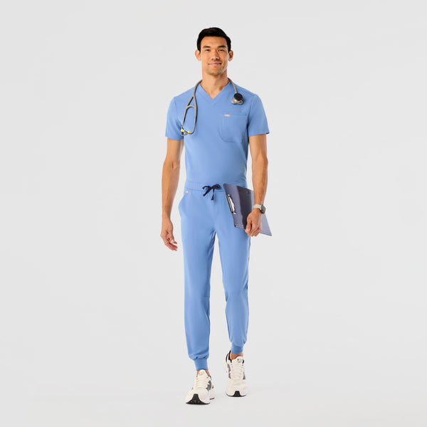 Men's Ceil Blue Leon™ - Three-Pocket Scrub Top