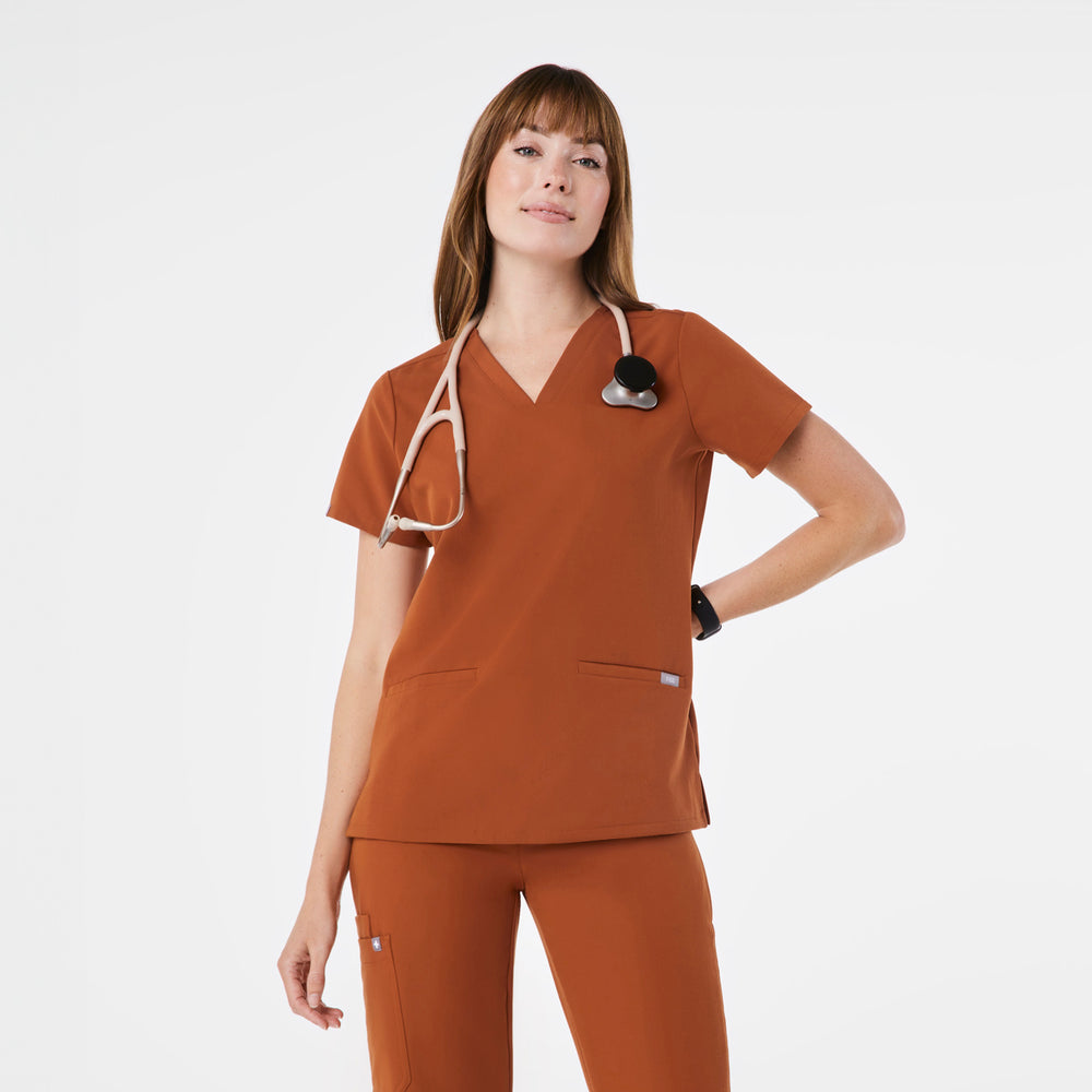 women's Dirty Chai Casma - Three-Pocket Scrub Top™