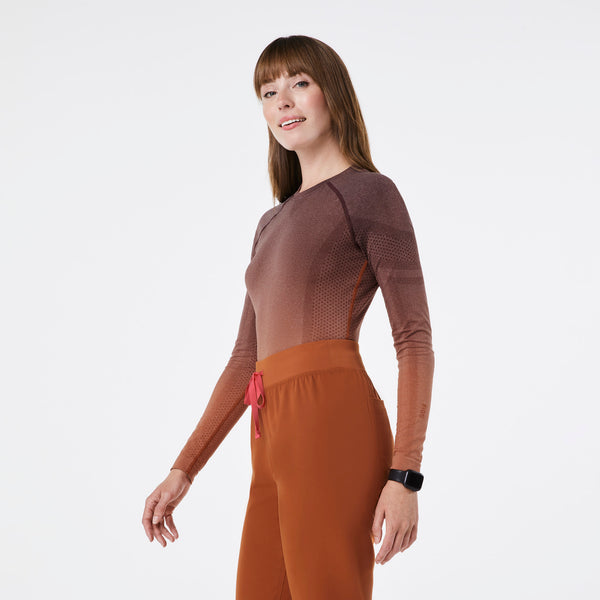 women's Espresso Salta Seamless - Longsleeve Underscrub