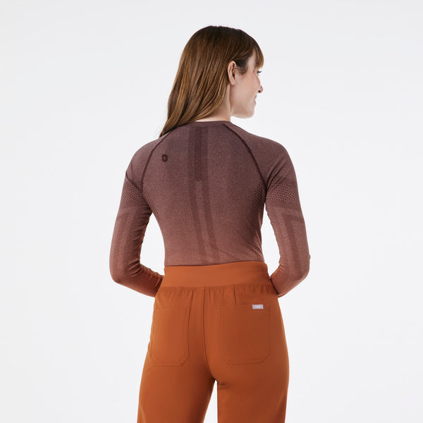 women's Espresso Salta Seamless - Longsleeve Underscrub