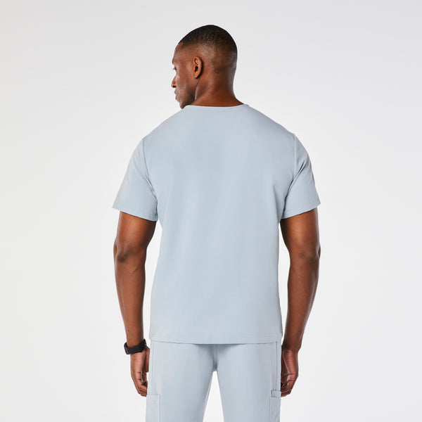 men's Dusty Blue Chisec - Three-Pocket Scrub Top™