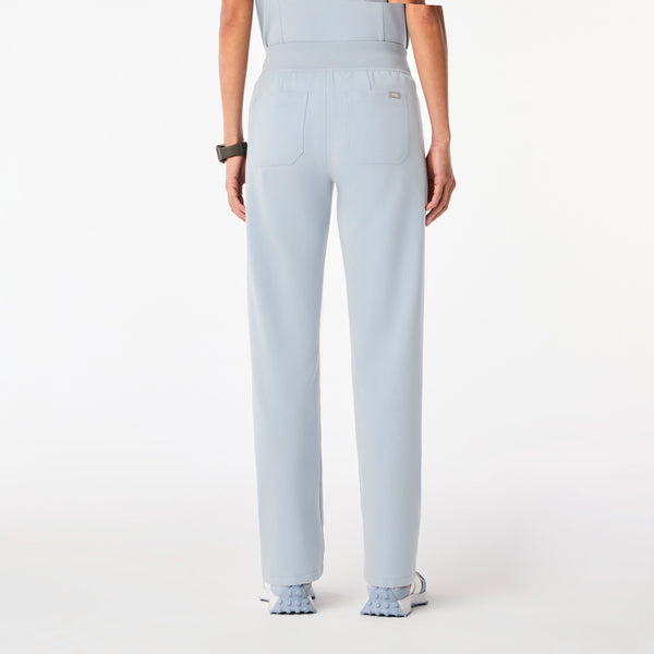 women's Dusty Blue High Waisted Livingston - Petite Basic Scrub Pant™