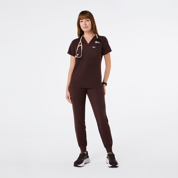 women's Espresso Catarina - One-Pocket Scrub Top™