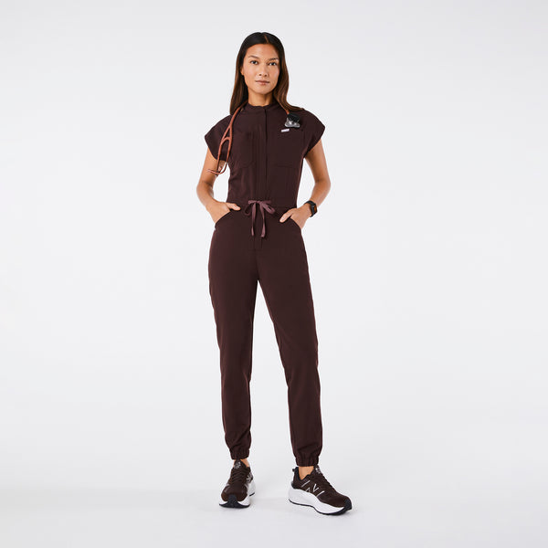 women's Espresso Rafaela - Cargo ScrubJumpsuit™