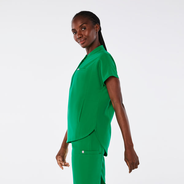 women's Evergreen Montex Scrub Top