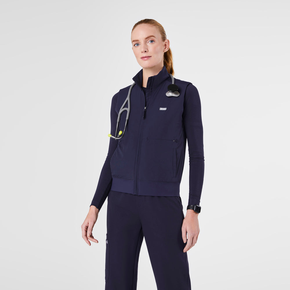 women's Navy On-Shift Float - Bomber Vest™