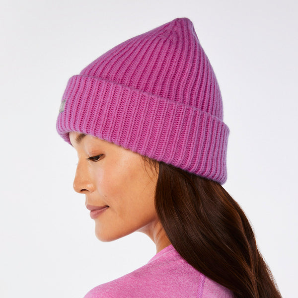 Pink Cloud FIGS Logo Beanie