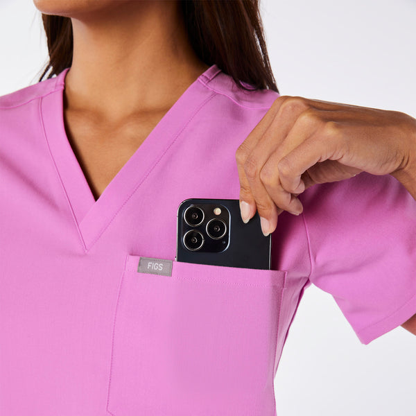 women's Pink Cloud Catarina - One-Pocket Scrub Top™