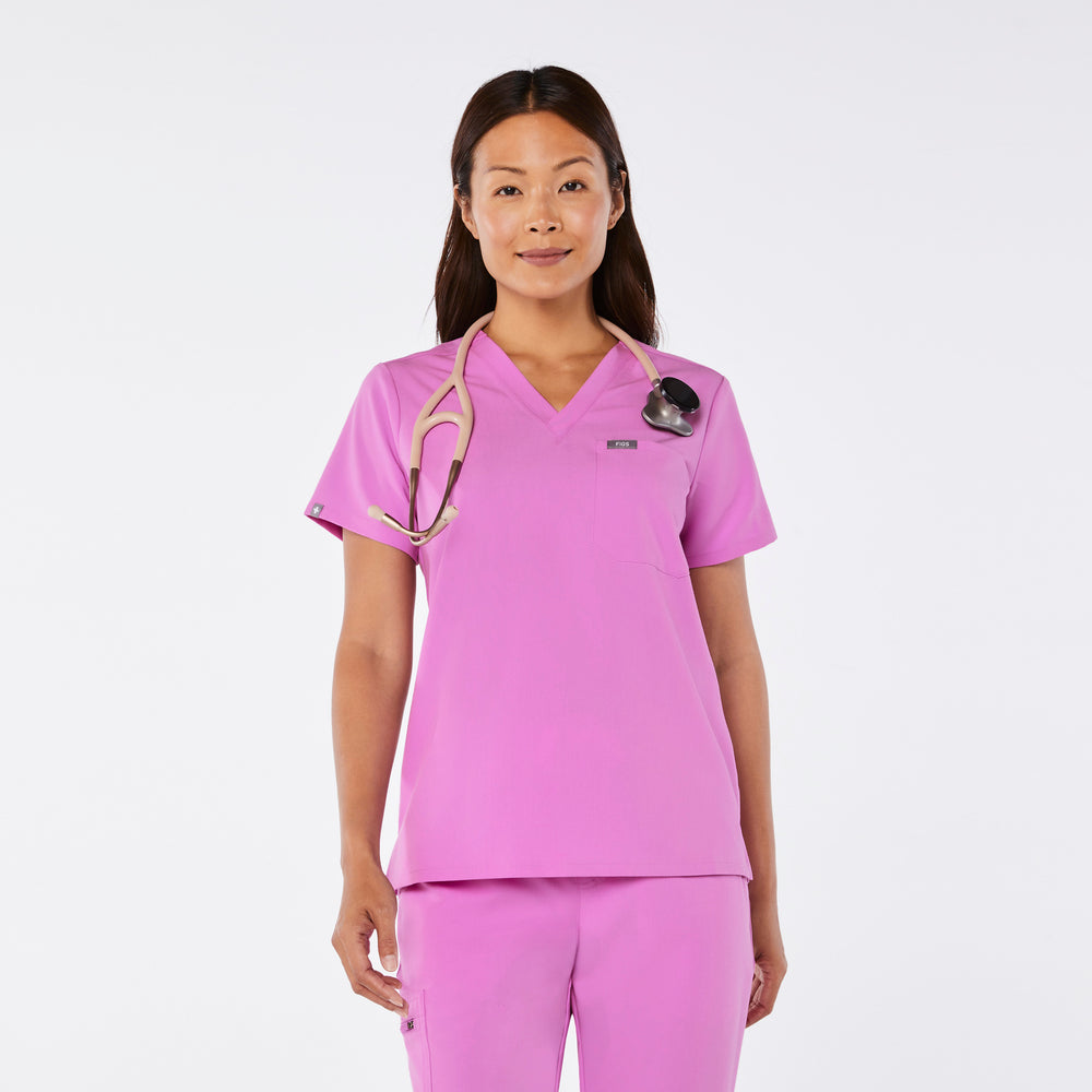 women's Pink Cloud Catarina - One-Pocket Scrub Top™