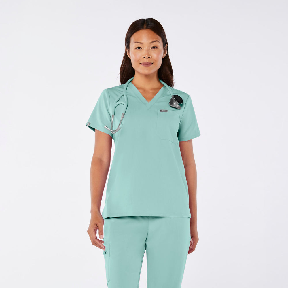 women's  Seaglass Catarina - One-Pocket Scrub Top™