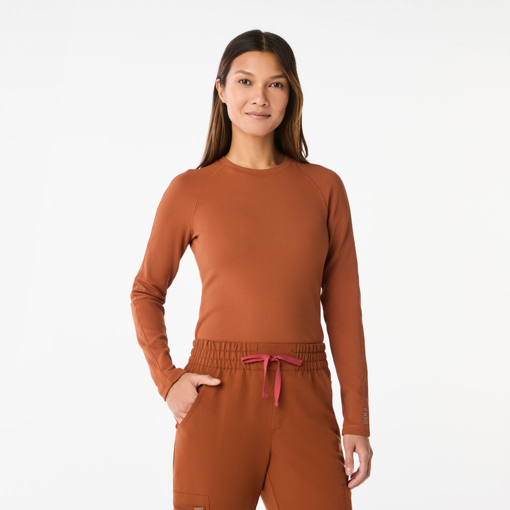 women's Dirty Chai Waffle - Longsleeve Underscrub