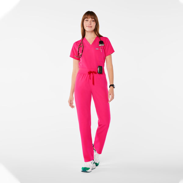 women's Shocking Pink High Waisted Livingston Basic Scrub Pant™