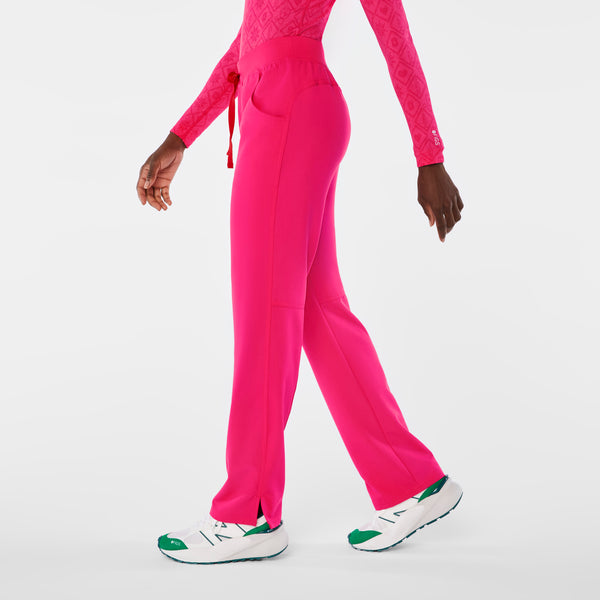 women's Shocking Pink Kade Cargo Scrub Pant™