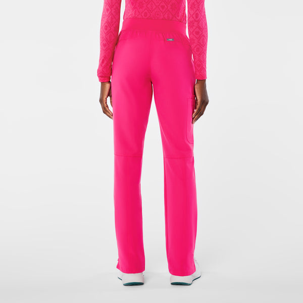 women's Shocking Pink Kade Cargo Scrub Pant™