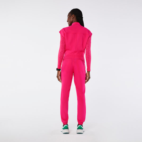 women's Shocking Pink Rafaela Cargo ScrubJumpsuit™