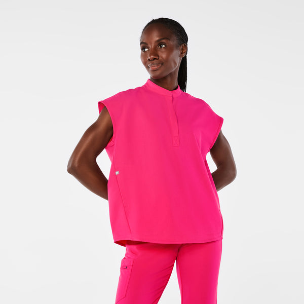 women's Shocking Pink Rafaela Oversized Scrub Top™