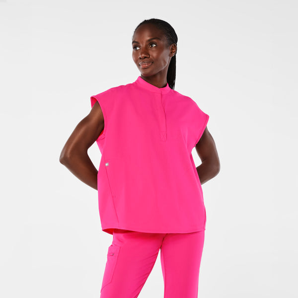 women's Shocking Pink Rafaela Oversized Scrub Top™