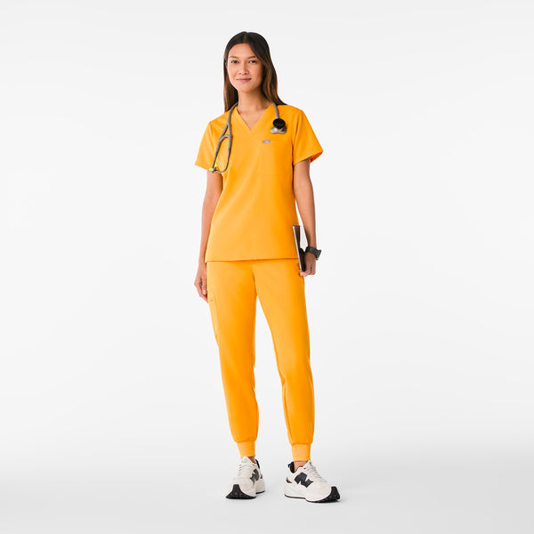 women's Emergency Yellow Catarina One-Pocket Scrub Top™