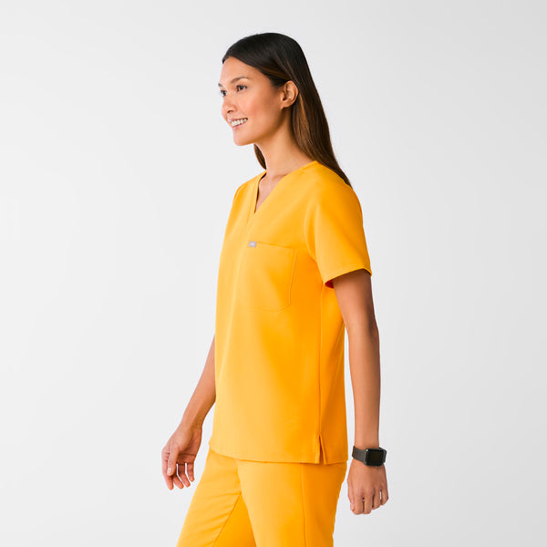 women's Emergency Yellow Catarina One-Pocket Scrub Top™