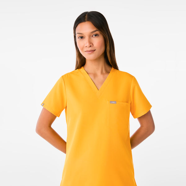 women's Emergency Yellow Catarina One-Pocket Scrub Top™