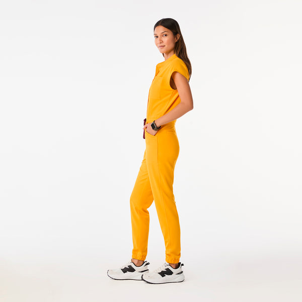 women's Emergency Yellow Rafaela Cargo ScrubJumpsuit™