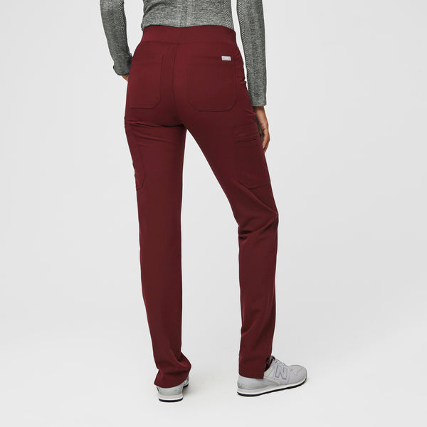 women's Burgundy Yola™ - Tall Skinny Scrub Pants 2.0 (3XL - 6XL)
