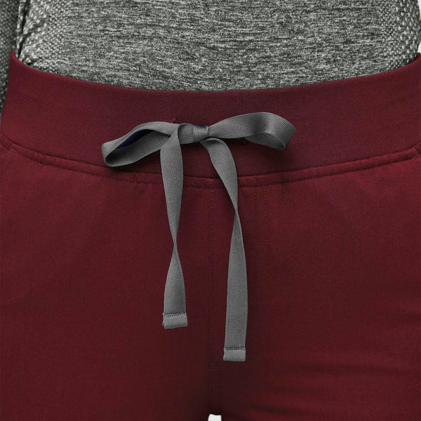 women's Burgundy Yola™ - Petite Skinny Scrub Pants 2.0 (3XL - 6XL)