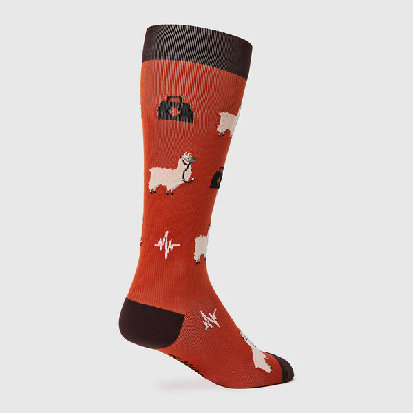 men's Auburn Trauma Llama - Compression Socks