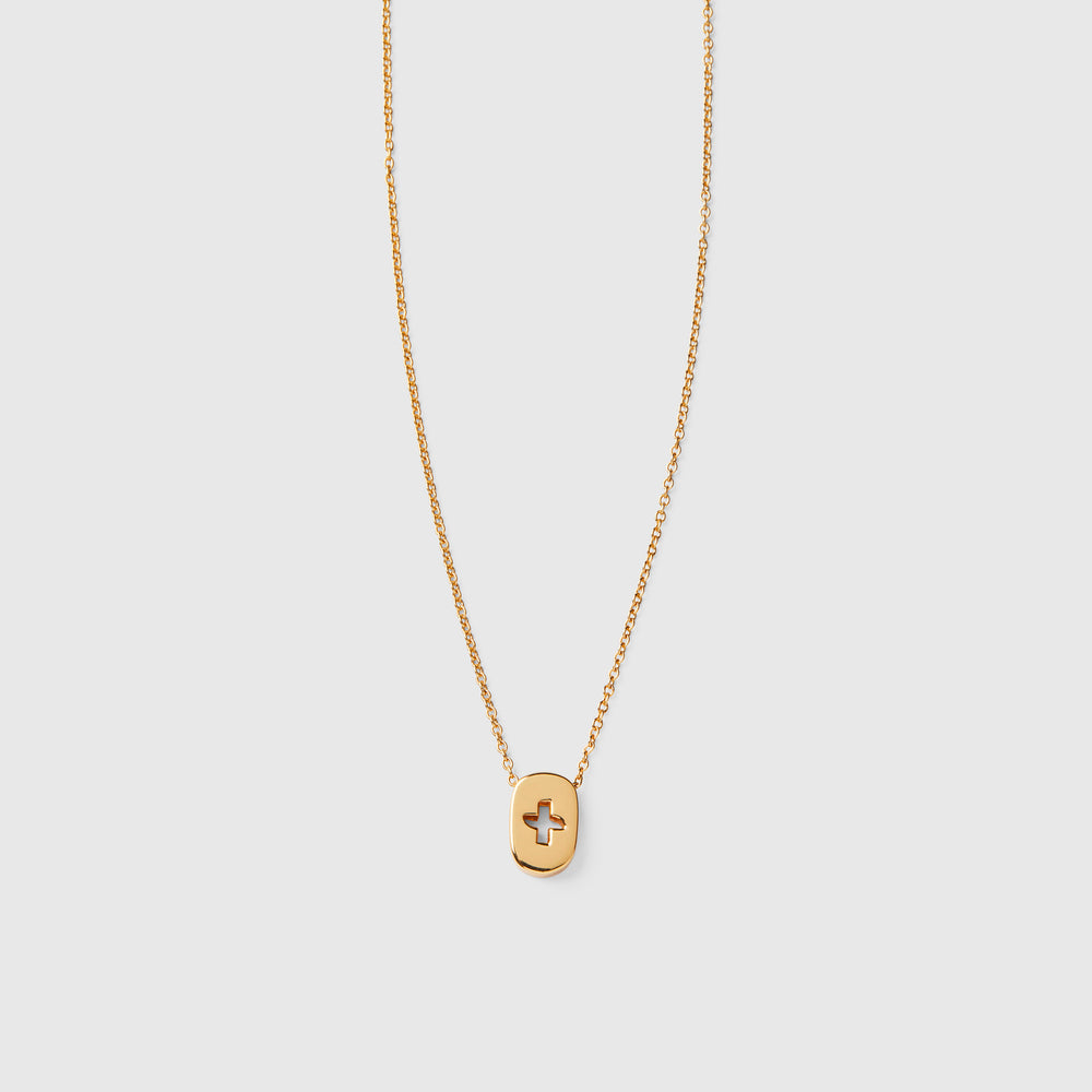 FIGS | V Coterie Gold FIGS Logo - Necklace