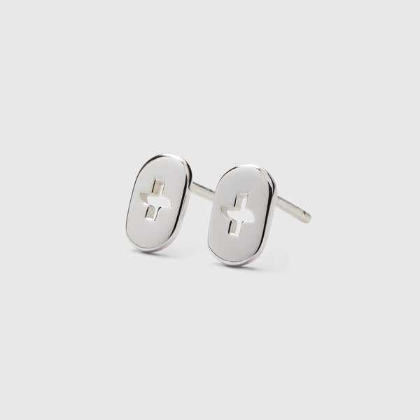 FIGS | V Coterie FIGS Silver Logo - Earrings