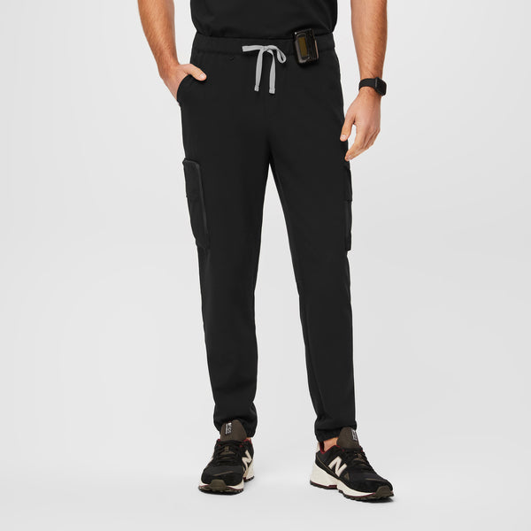men's Black 23-Pocket - Tall Jogger Scrub Pants