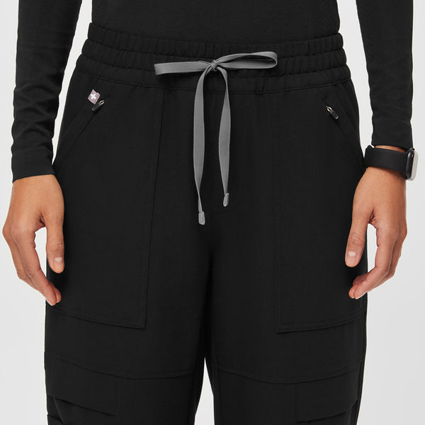 women's Black 23-Pocket - Tall Barrel Scrub Pants
