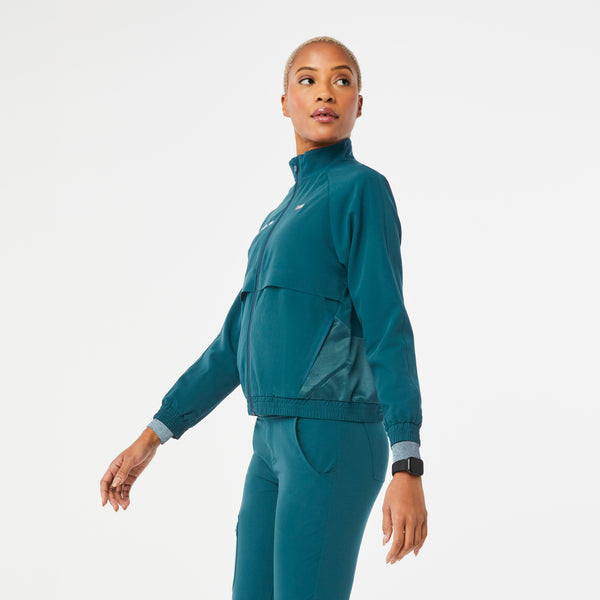 women's Caribbean Blue Sydney - Scrub Jacket