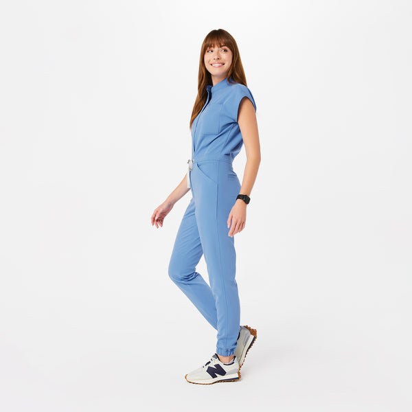 women's Ceil Blue Rafaela - Cargo ScrubJumpsuit™