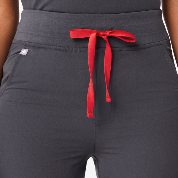 women's Charcoal Zamora™ High Waisted - Petite Jogger Scrub Pants