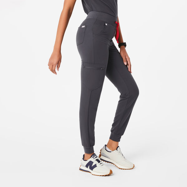 women's Charcoal Zamora™ High Waisted - Tall Jogger Scrub Pants
