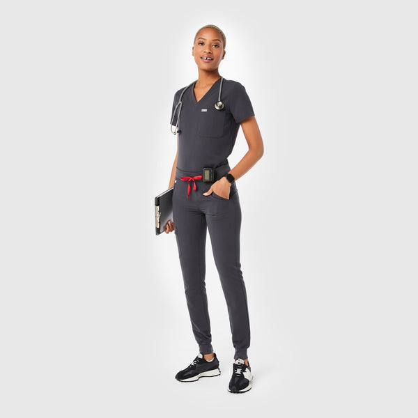 women's Charcoal Zamora™ - Jogger Scrub Pants (3XL - 6XL)