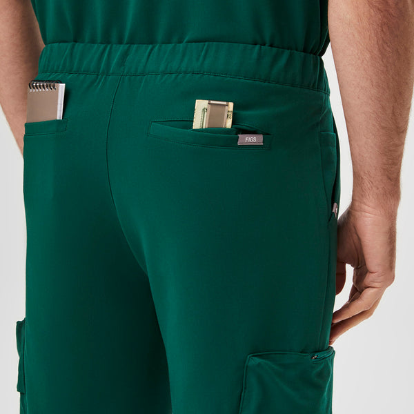 men's Forest Green 23-Pocket - Jogger Scrub Pants