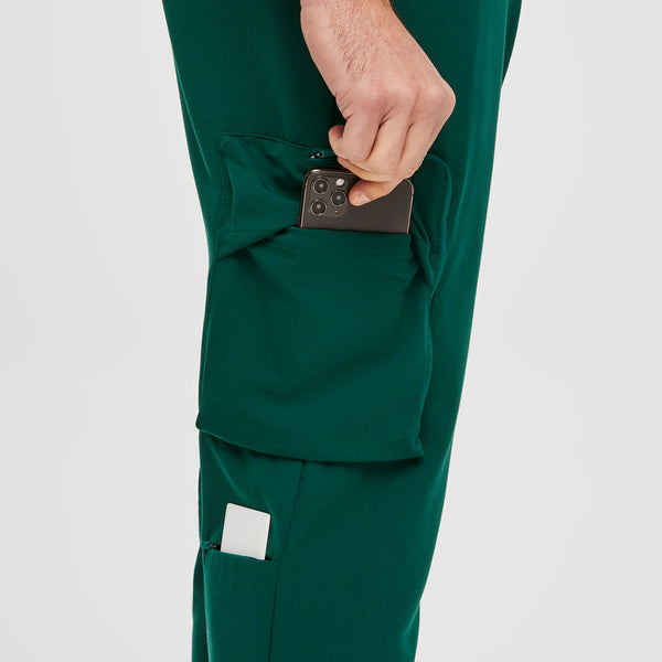 men's Forest Green 23-Pocket - Tall Jogger Scrub Pants